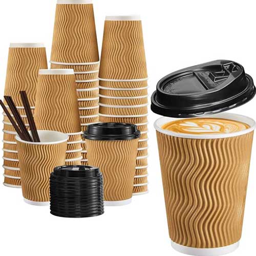 Customized printing disposable hot coffee paper cup 