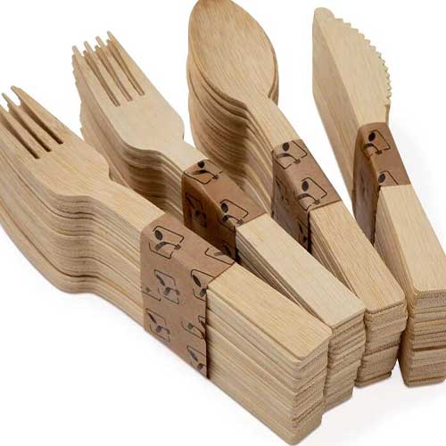 Biodegradable disposable 100% cutlery and cutlery