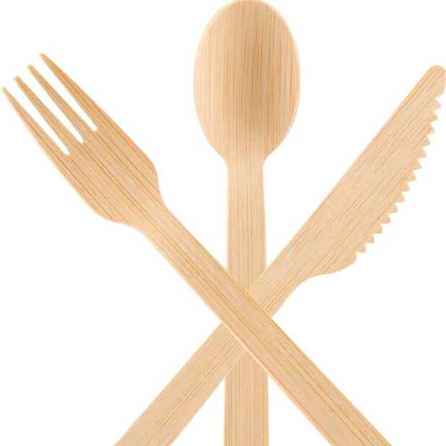 Biodegradable disposable 100% cutlery and cutlery