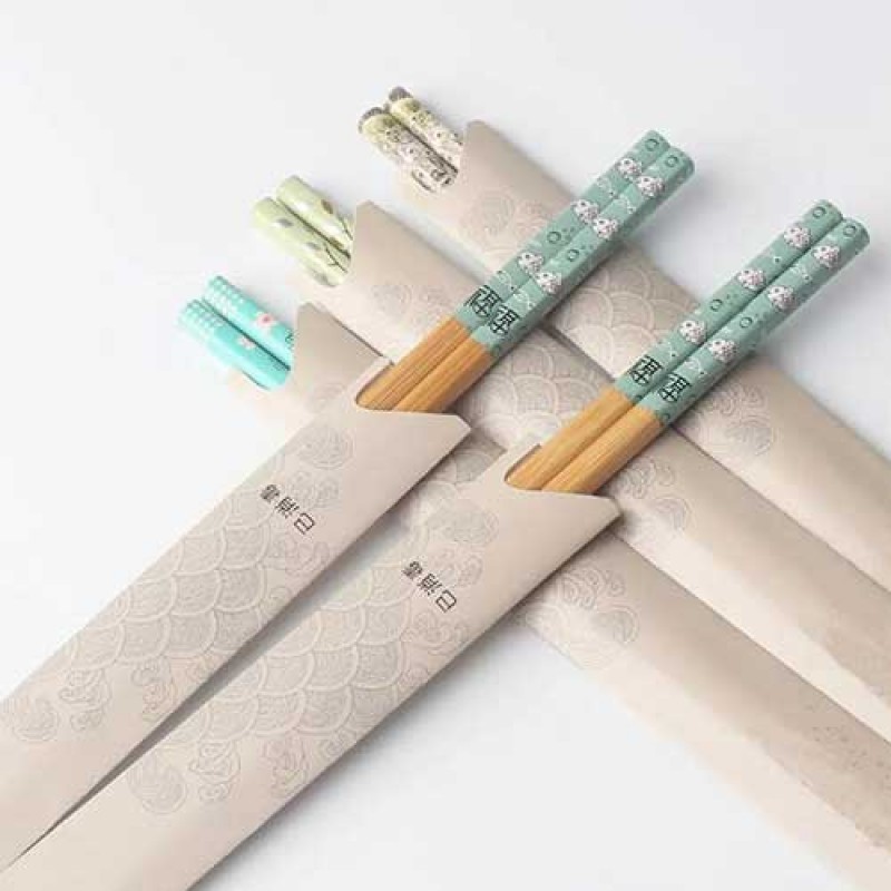 Reusable wooden chopsticks